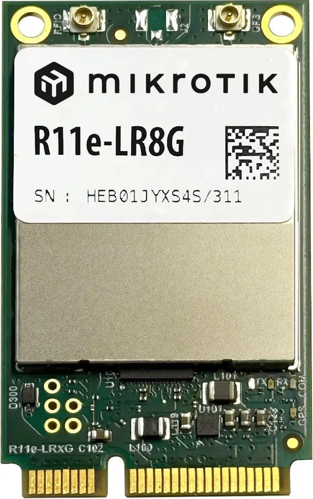 Module Passerelle LoRaWAN MikroTik R11e-LR8G pour Réseaux IoT