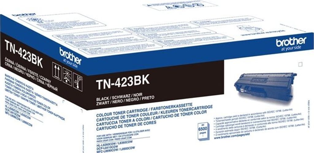 Brother TN423BK - duża wydajność - czarny - oryginał Zdjęcie produktu 