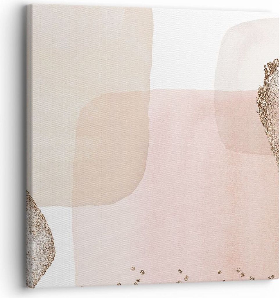 Bild auf Leinwand - Leinwandbild - Einteilig - Abstraktion Modern Pastell - 30x30cm - Wand Bild - Wanddeko - Wandbilder - Leinwanddruck - Bilder - ...