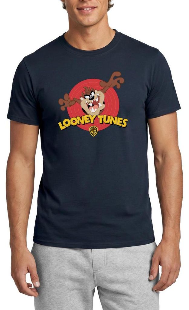 Spreadshirt Looney Tunes Taz Der Tasmanische Teufel Männer T-Shirt, S, Navy