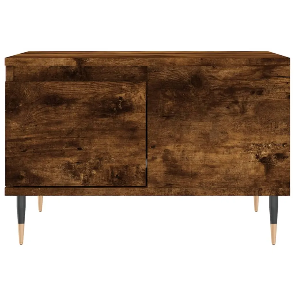 Tavolino Rovere Fumé 55x55 - Elegante Mobile Soggiorno Effetto Legno - 5