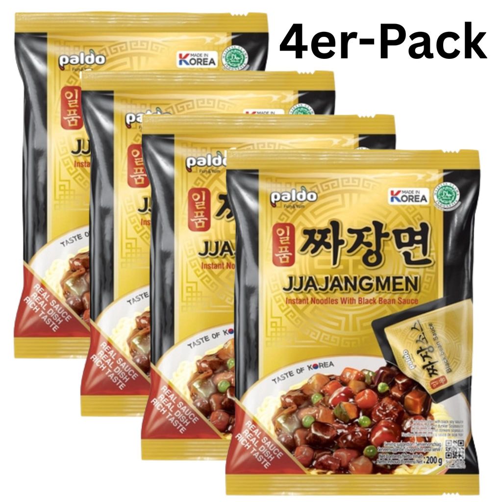 4er-Pack Paldo Instantnudeln Jjajangmen 200g Produktbild 