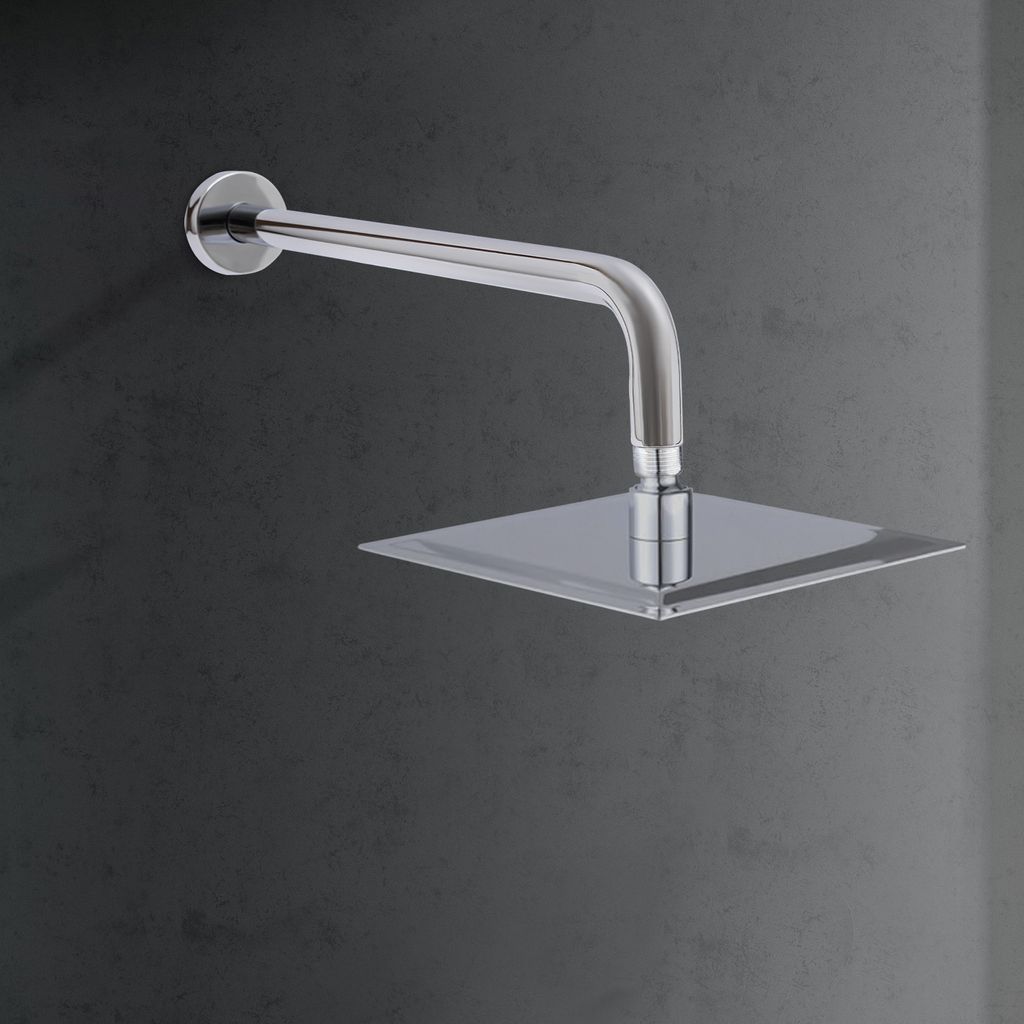 Duscharm, Duscharm Wand Edelstahl, lange extra Dusche Verlängerung Arme Rohr für Bad, Silber