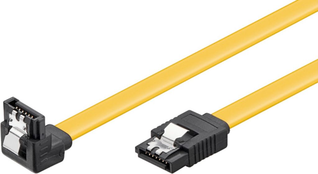 Goobay PC-Datenkabel, 6 Gbit/s, 90° Clip, SATA L-Typ > Produktbild 