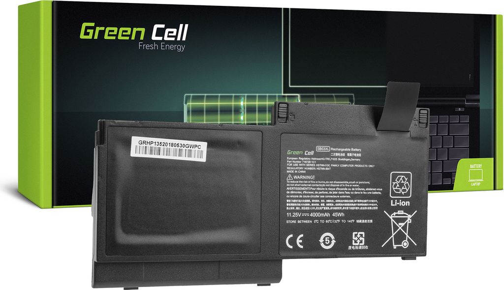 Green Cell SB03XL HSTNN-I13C HSTNN-IB4S HSTNN-LB4T Laptop Produktbild 