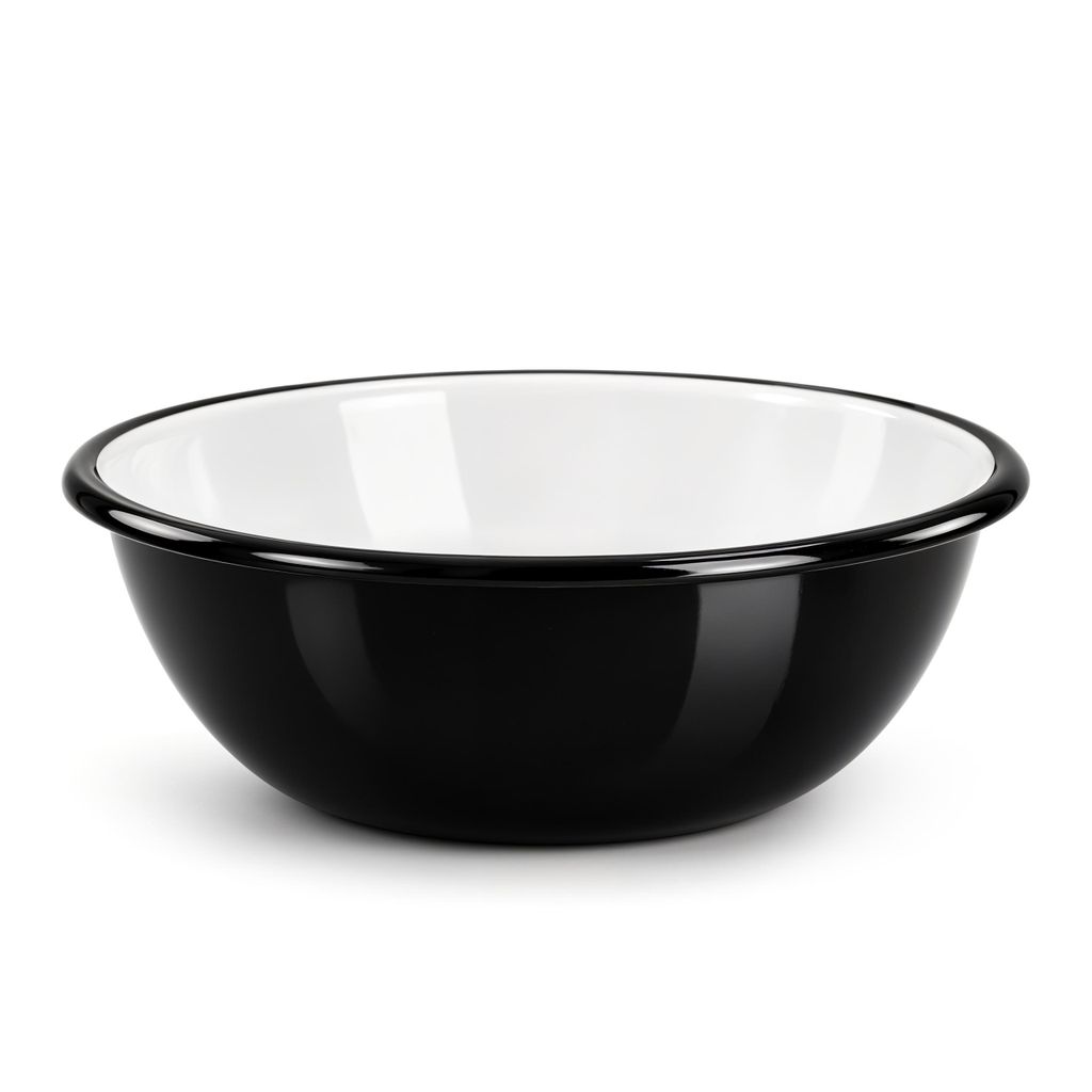 Emajlo Olkusz | Miska emaliowana 2,5 l 24 cm – czarna – Zdjęcie produktu 