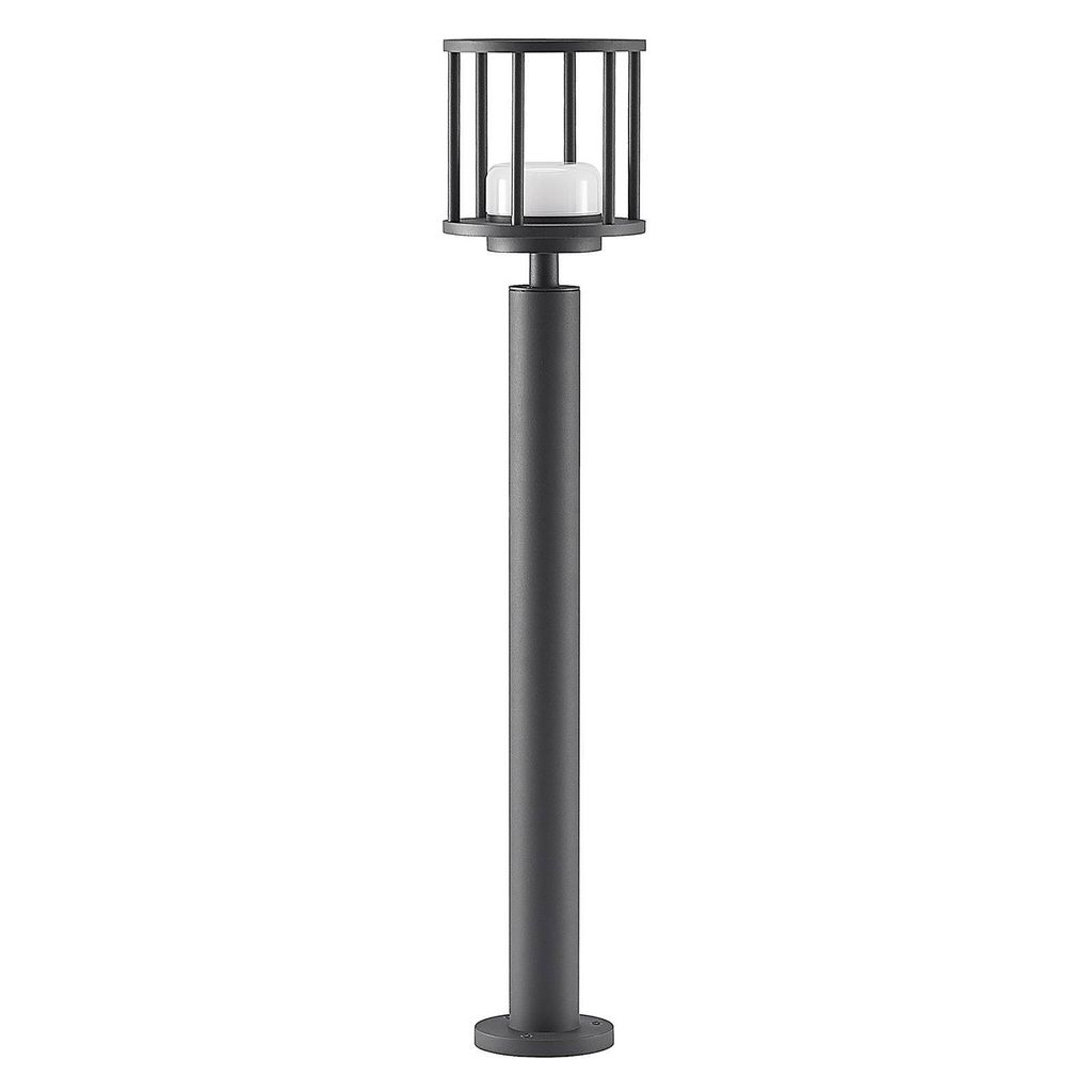 Lucande Wegelampe Berenike, 85 cm, dunkelgrau, Metall, GX53