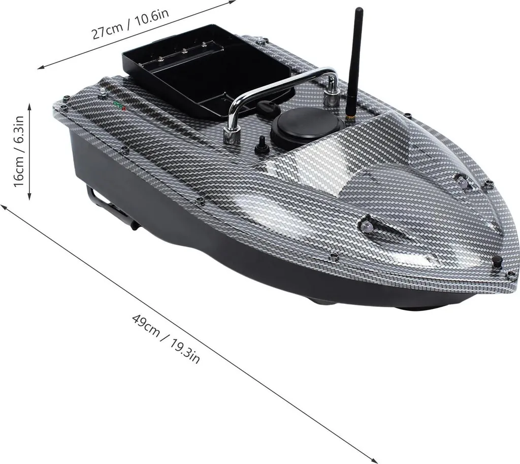 Bateau amorceur 500m avec télécommande - Coque ABS et Inox robuste - 5