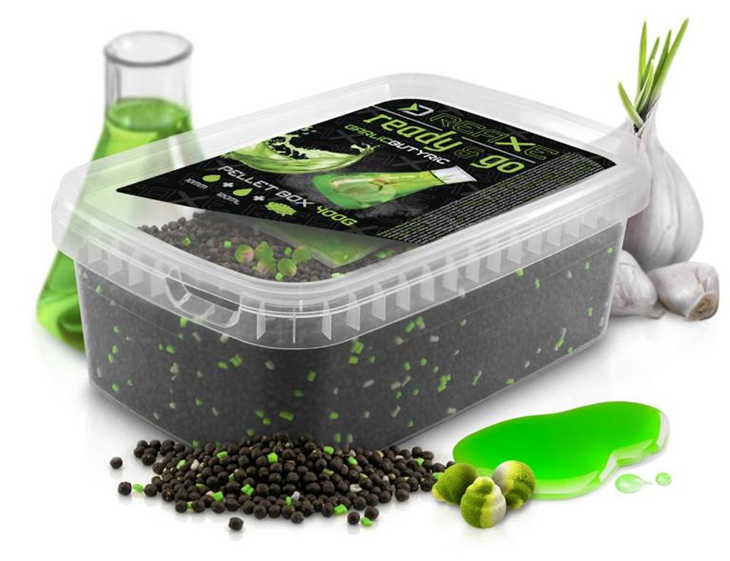 DELPHIN Reaxe READY&GO, aromatisierte Pellets, Knoblauch-Butyric, 400g, 101006477