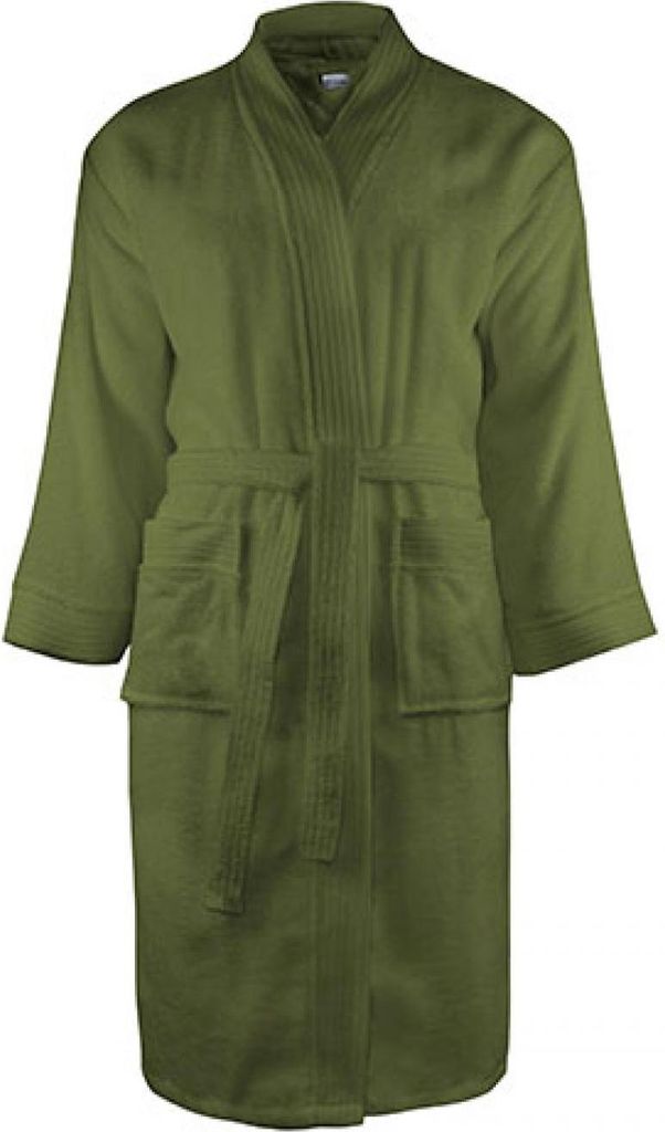 The One Towelling T1-B | Classic Bathrobe S/M bis XXL/3XL - Farbe: Olive Green - Größe: XXL/3XL