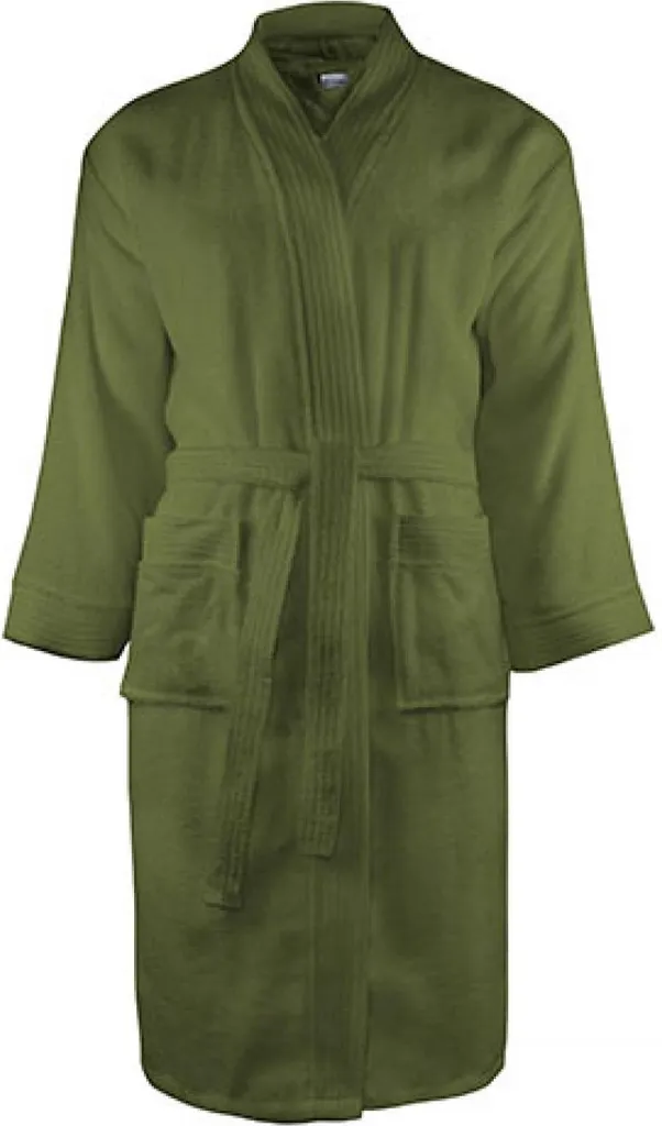 Accappatoio Morbido The One Towelling T1-B Verde Oliva S/M per Lui e Lei
