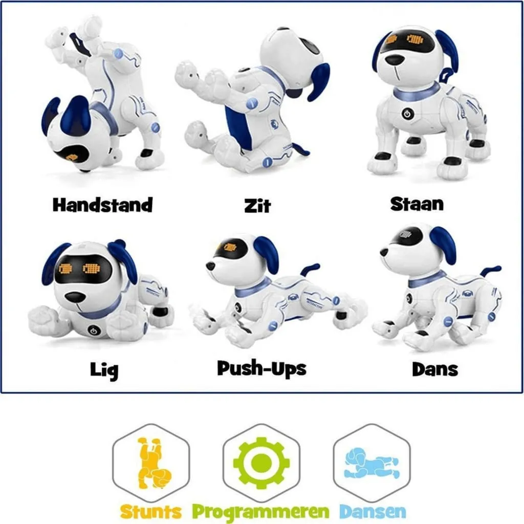 Chien Robot Télécommandé Robo Max Gear2Play - Jouet Électronique Enfant