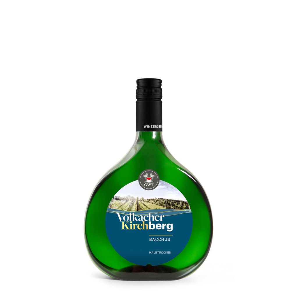 "Volkacher Kirchberg" Bacchus QbA halbtrocken 0,75l Produktbild 