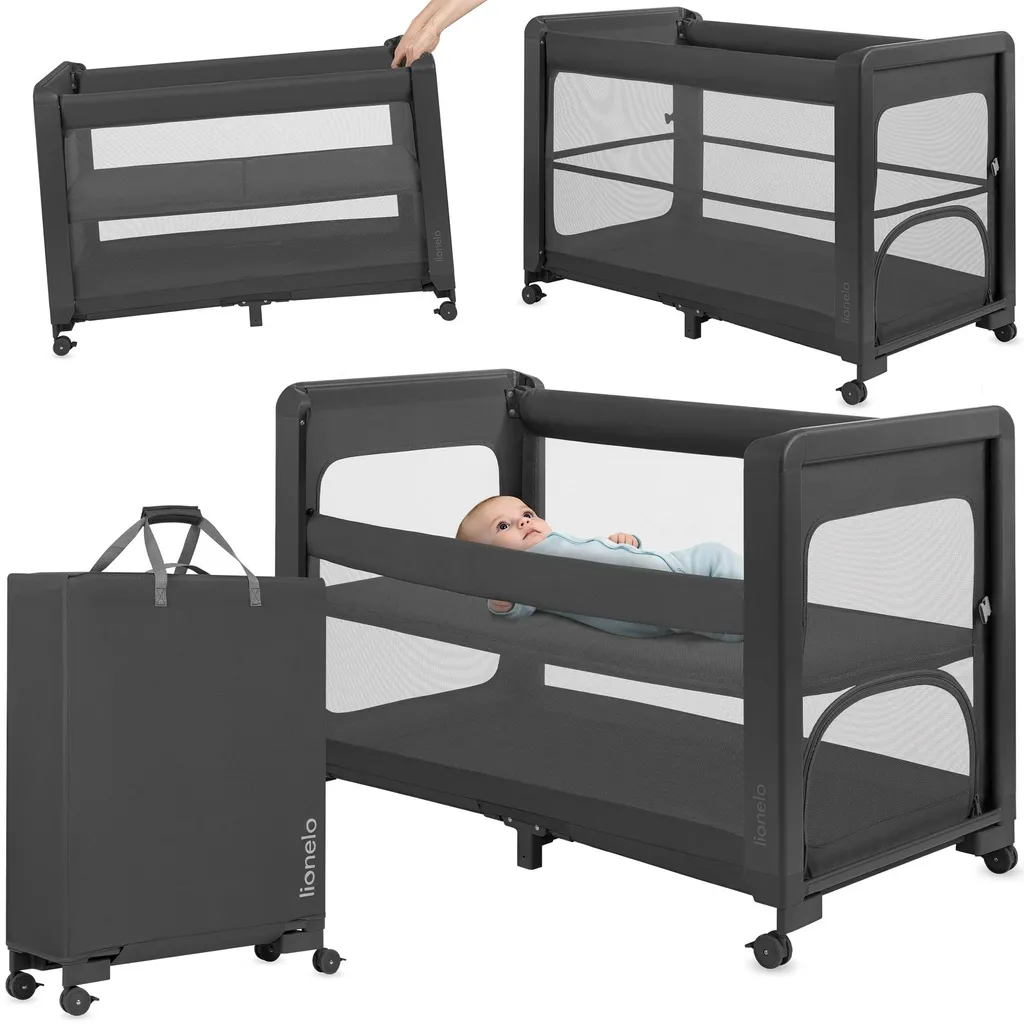 Lit Bébé Évolutif Lionelo Patty : Solution 5-en-1 contre l'Encombrement