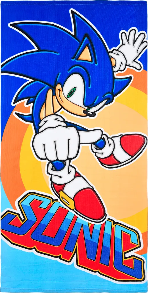 Telo Mare Sonic the Hedgehog per Bambini - Asciugamano Bagno in Cotone