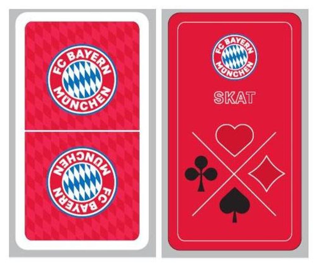 Skat-Spielkarten, französisches Blatt, rotes Produktbild 