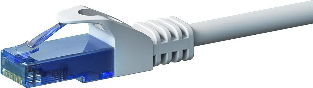 Cavo di Rete CAT6a 100% Rame 2m Bianco | Patch LAN Alta Velocità 10Gbps