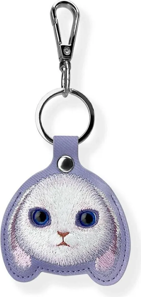 Étui en Cuir Nimmy Big Eyed Pet 2.0 Rabbit avec Broderie Violette