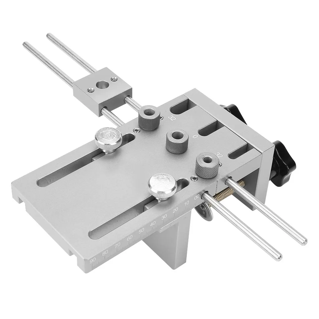 Guide de perçage pour tourillon de bois 6 à 15mm avec positionneur