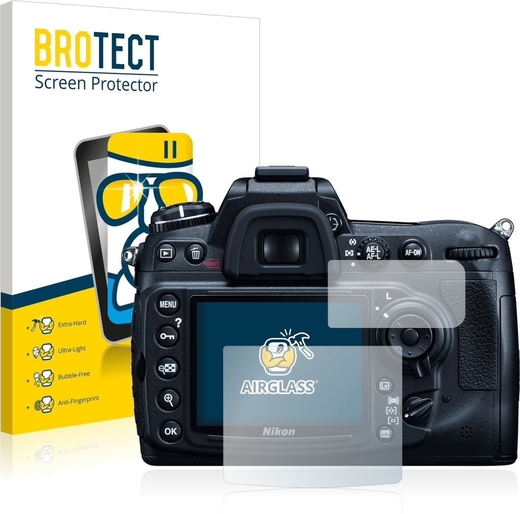 BROTECT Schutzglas für Nikon D300 Schutzfolie Panzer Folie Produktbild 