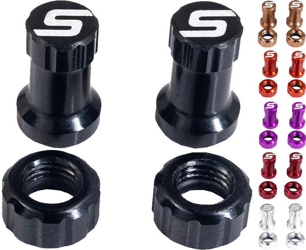 Stans No Tubes Tubeless Color Kit Ventilkappe Silber Silber One Size