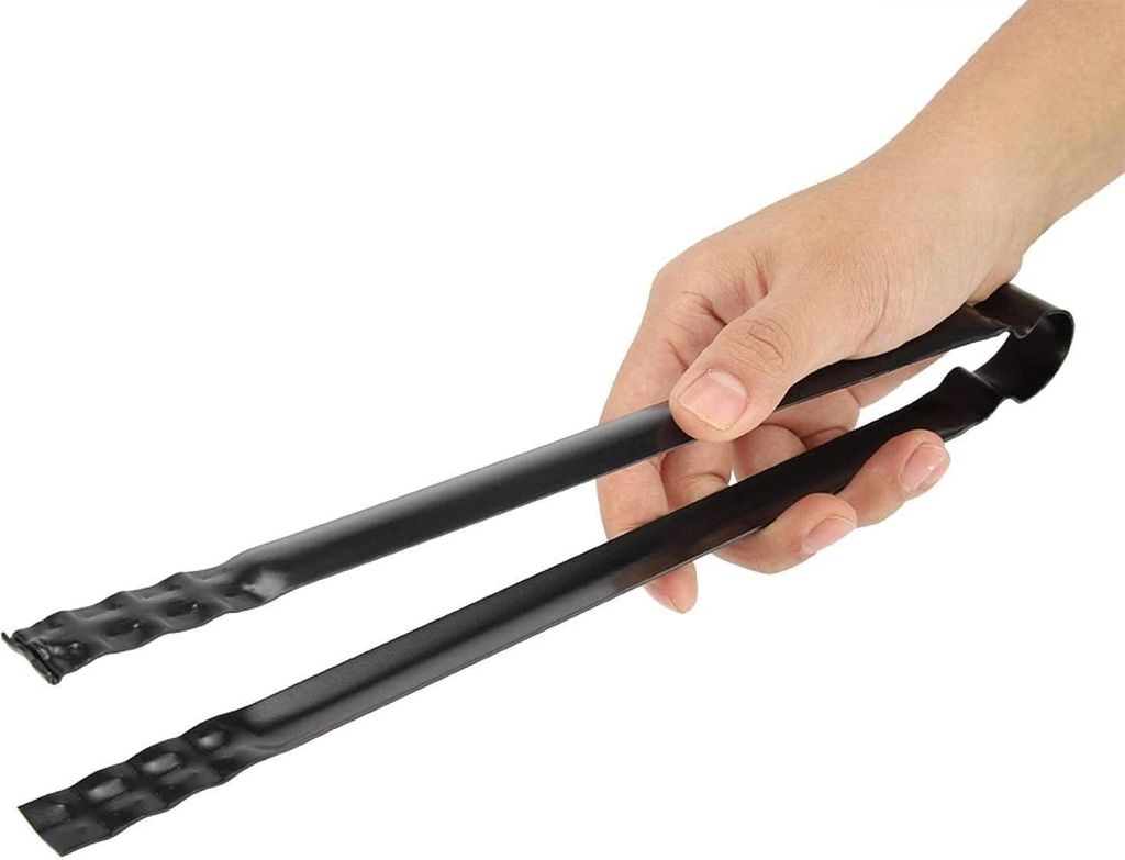 LATRAT Holzkohlezange, Grillzange, Kohlenzange, metallisches Kohlenzange, Grillclip, multifunktional, für Grillpartys und Picknicks im Freien, 30 ...