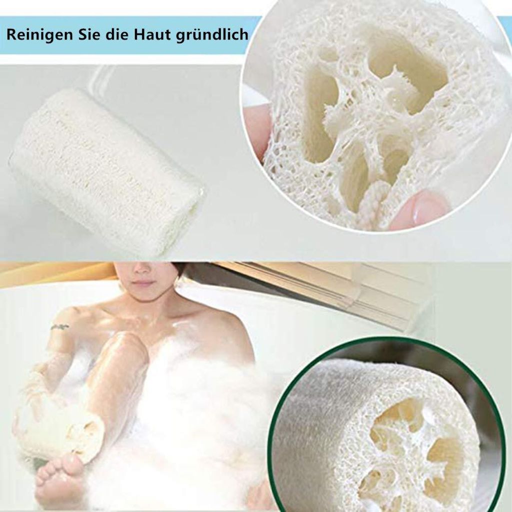 6 Stücke  Natürliche Luffa, Luffa-Schwamm Spa Peeling Produktbild 4