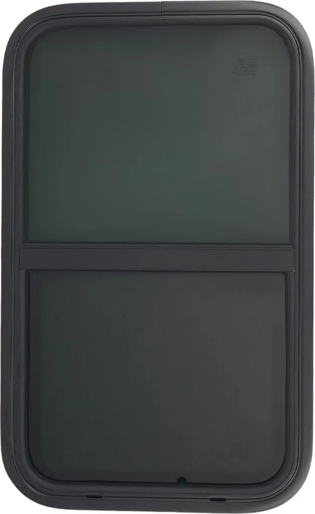 Vitre Coulissante Verticale Rouge pour Aménagement de Fourgon et Van