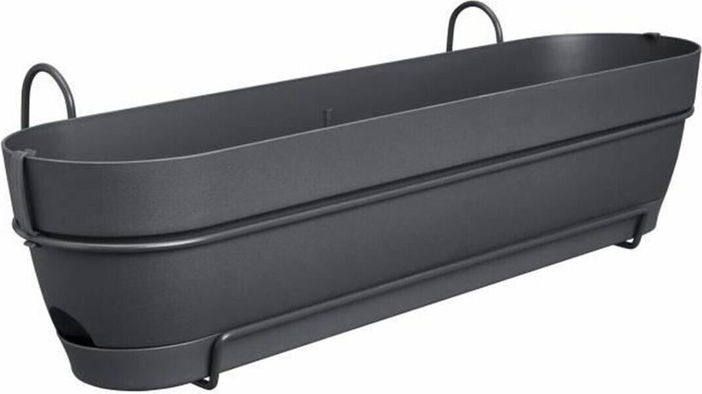 elho® Vibia campana Pflanzkasten Anthrazit 70 cm mit Halter Produktbild 