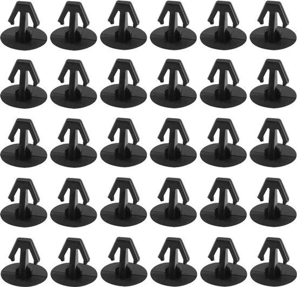 Clips de joint 91518-SM4-003 en nylon noir haute résistance, 30 unités