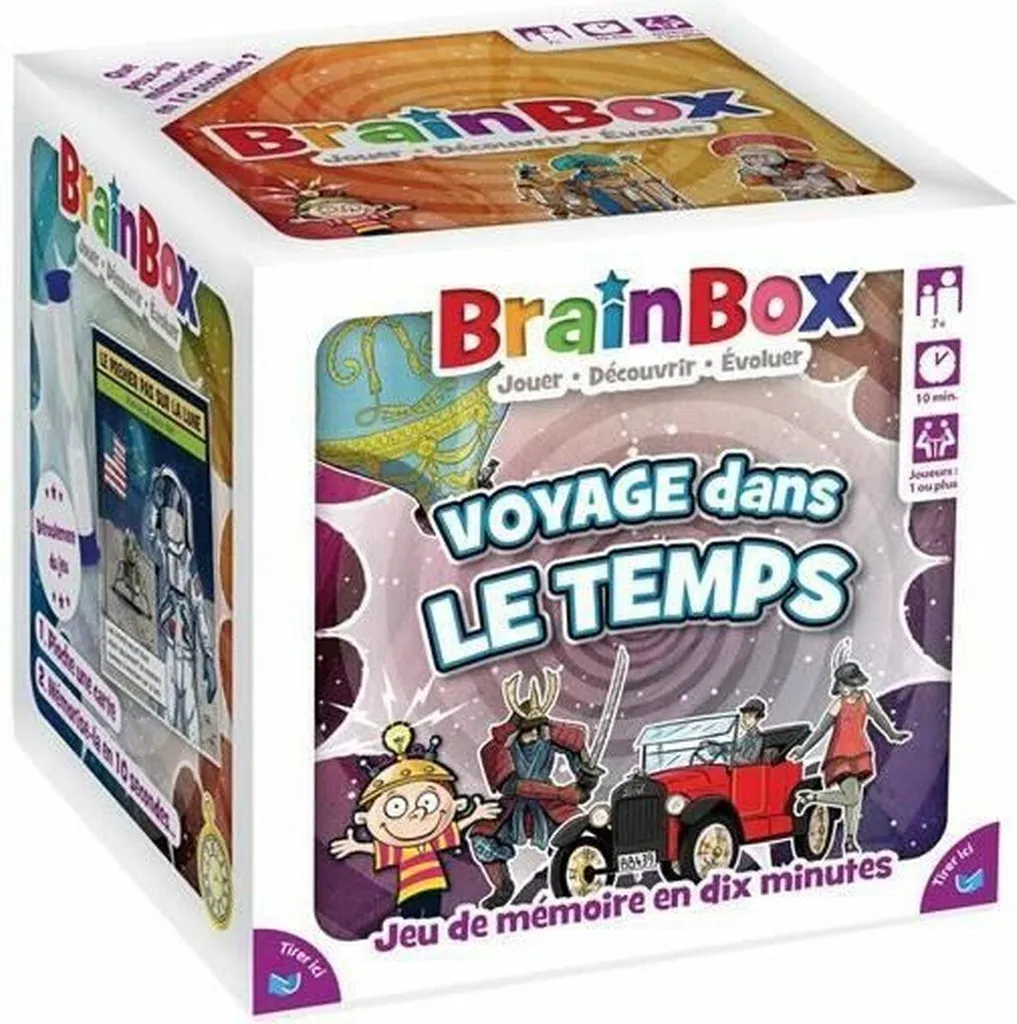 Jeu éducatif d'observation BrainBox Asmodee sur l'Histoire de l'Humanité