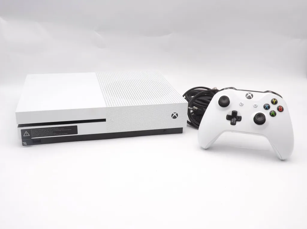 Console Microsoft Xbox One S 500 Go Blanche avec sa Manette d'Origine