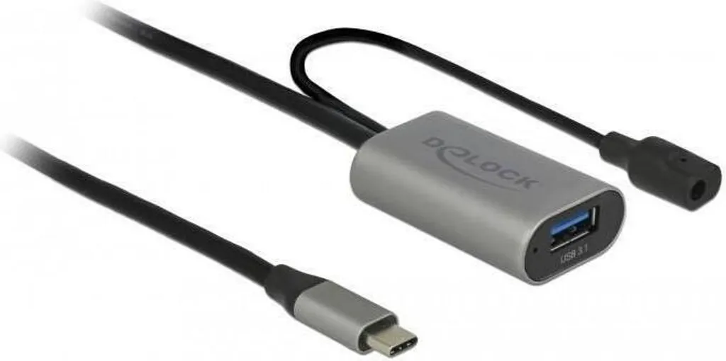 Delock Câble USB C vers A Actif 5m - Rallonge Haute Performance 85324