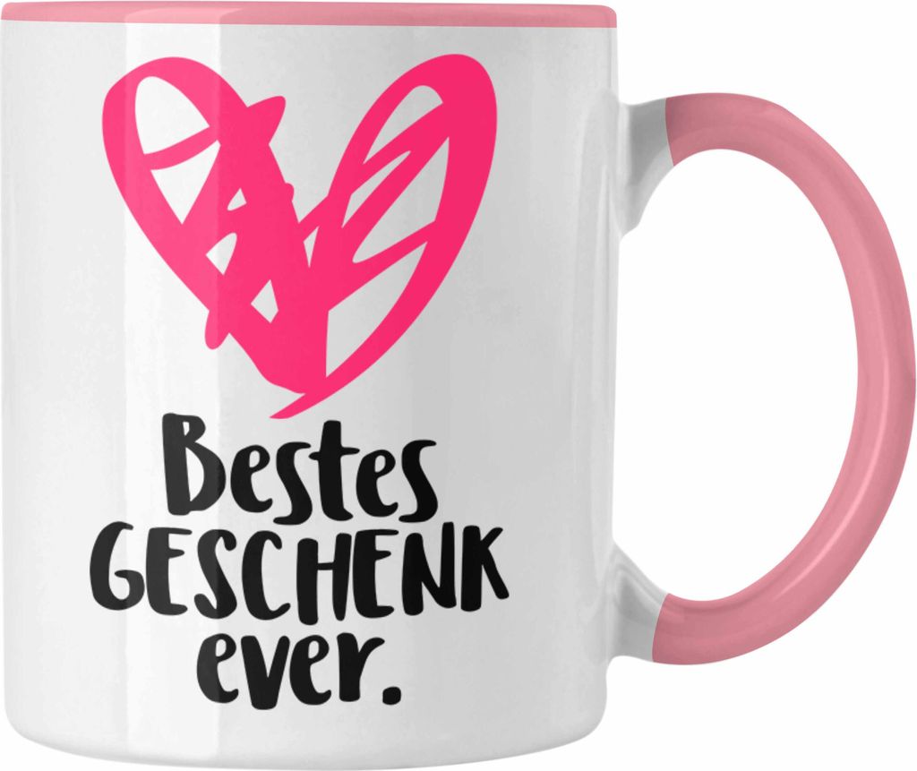 Trendation - Lustige Tasse für Frauen mit Spruch Geschenkidee Schwester Mama Tante Kaffeetasse Wichtelgeschenk (Rosa)