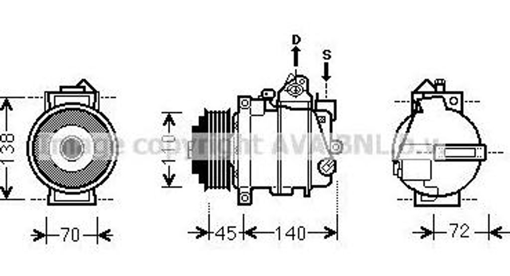 PRASCO AI2207 Kühler Wasserkühler Motorkühler für AUDI A4 Avant (8ED, B7) A4 Avant (8E5, B6) A4 Limousine (8E2, B6) A4 Limousine (8EC, B7) A4 C...