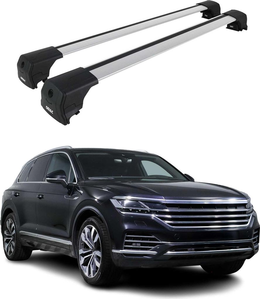 Dachträger Gepäckträger für VW Touareg 2018-2024 ABE Grundträger Alu Silber