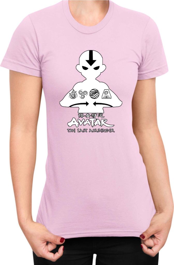 Damen T-Shirt Japan Manga Anime Comics Animation Avatar Aang, Lady M / Hellrosa