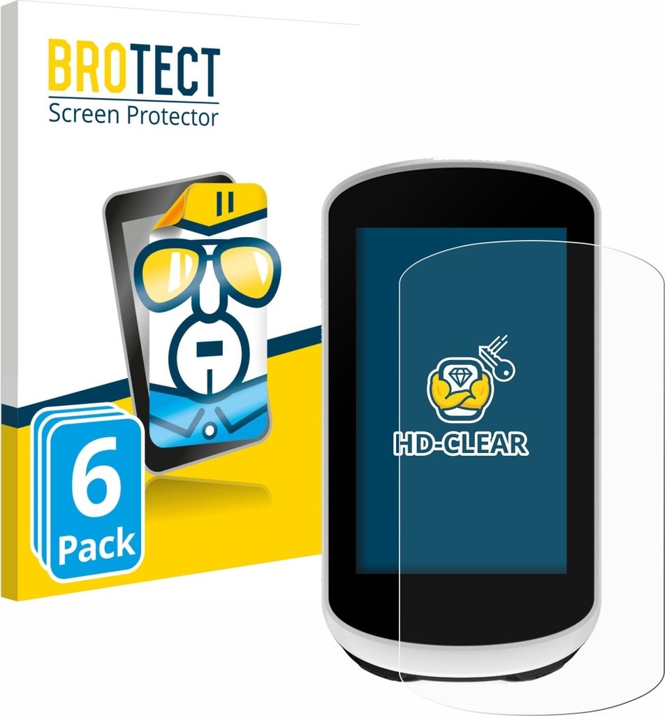 6x Für Garmin Edge Explore 2 Schutzfolie BROTECT Displayschutz Display Schutz Folie Klar Transparent
