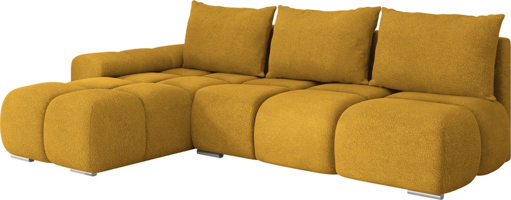 MIRJAN24 Ecksofa Bestii, mit Schlaffunktion und Bettkasten, L-Form Sofa (Velo 626, Ecksofa: Links)