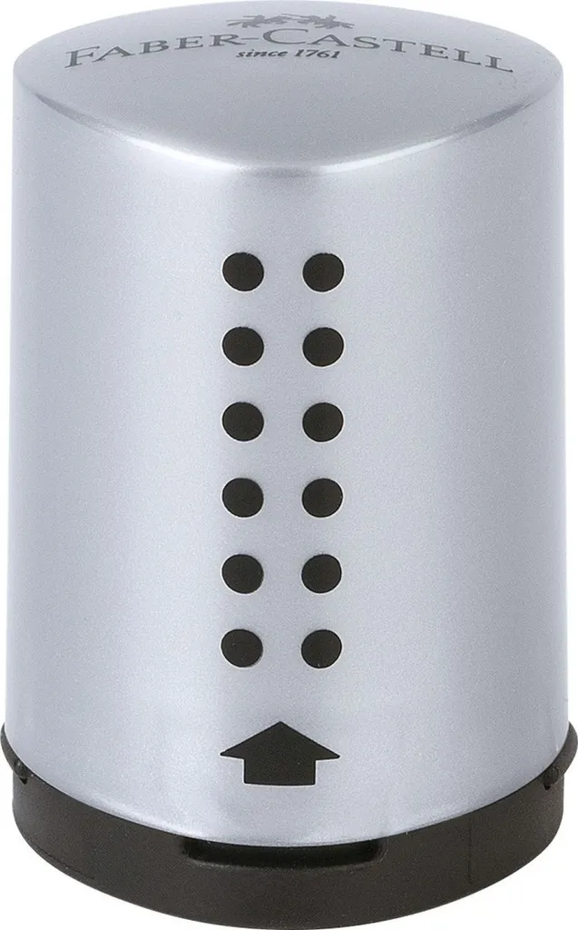 Faber-Castell 183700 Temperino Manuale Nero Argento | Shop Cartoleria Online