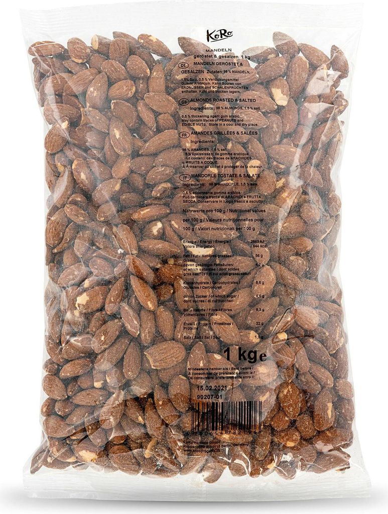 KoRo | Geröstete und gesalzene Mandeln 1 kg Produktbild 