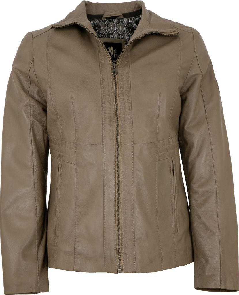 OTTO KERN - Damen Lederjacke Lammnappa coffee : 42