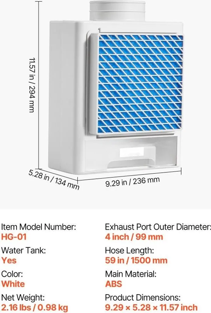 Kit Évacuation Sèche-Linge Intérieur sans Sortie Murale Tiroir à Eau - 7