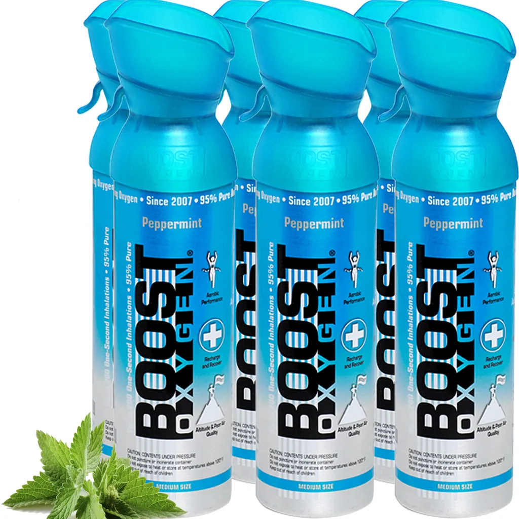 Pack 6x Boost Oxygen 5L Menta: Ossigeno Integrale per Performance Top