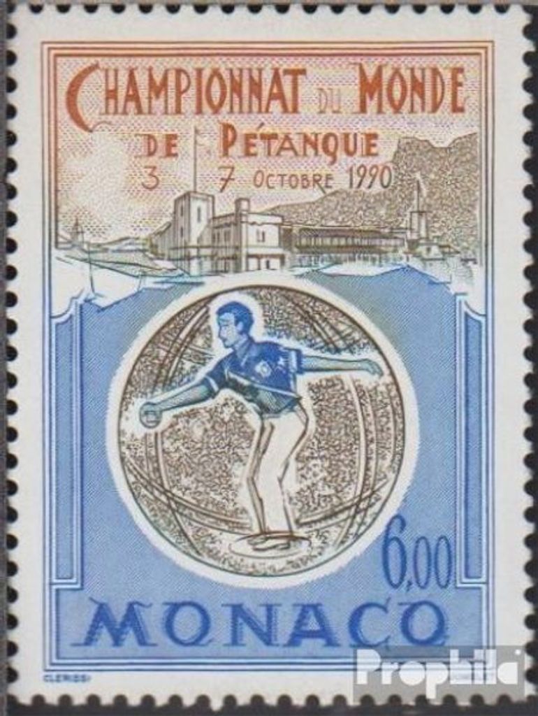 Briefmarken Monaco 1990 Mi 1979 (kompl.Ausg.) postfrisch Produktbild 