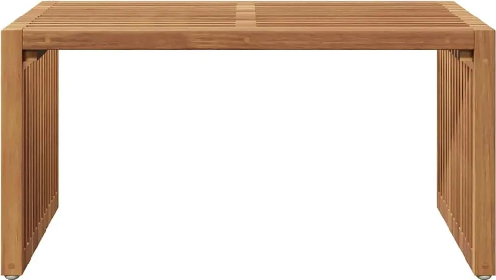 Table basse d'extérieur résistante marron avec plateau de 70cm