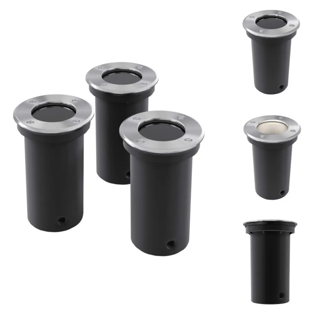 Set 3 Faretti LED Incasso Terra Esterno IP67 - Illuminazione Giardino