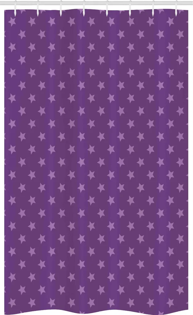 Tenda Doccia 120x180 Viola Malva ABAKUHAUS - Tessuto Effetto Seta