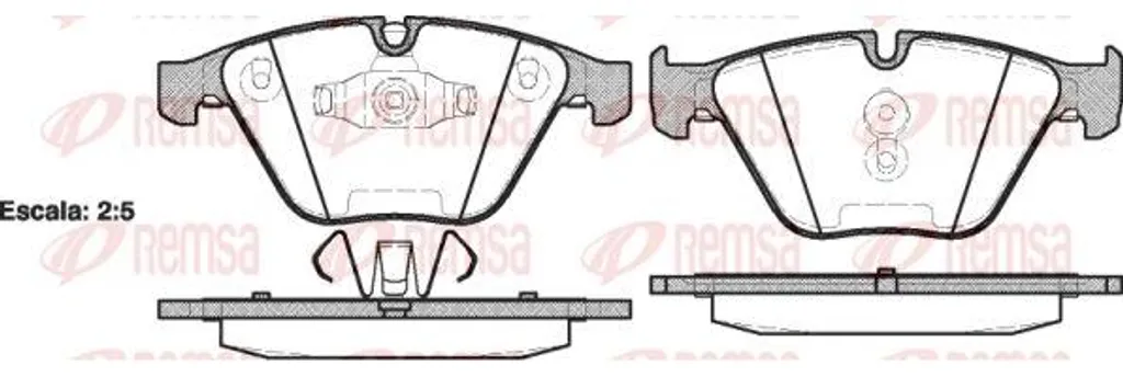 Plaquettes de Frein pour BMW E90 E91 E92 E93 X1 REMSA 0857.10 Fiabilité