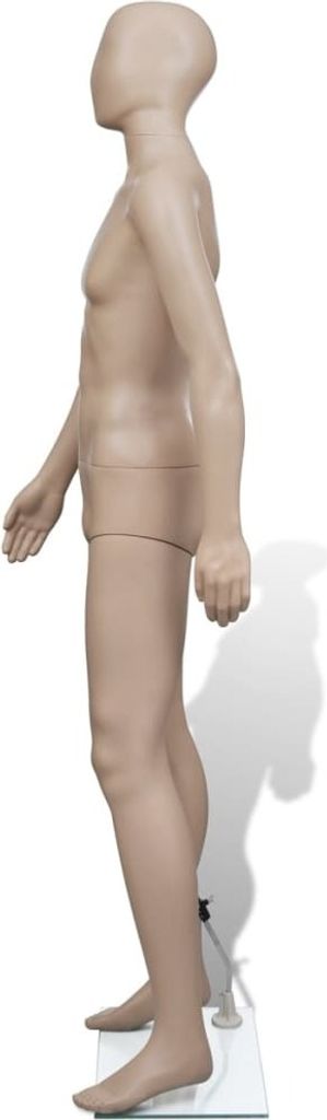"SALE 2026"Schaufensterpuppen - Beige Schaufensterpuppe Mann Runder Kopf Stabli Möbel9654321